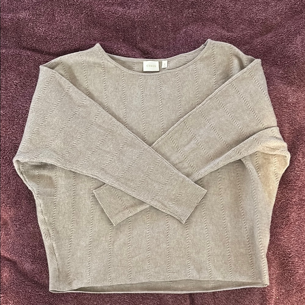 Gray Long Sleeve Sweater
